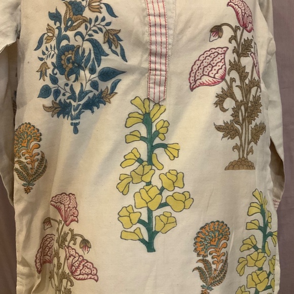 Block printed caftan - Picture 7 of 9